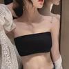 Eisige Seide Trägerloser Rutschfester Bandeau-BH mit Brustpolster für Sommer Damen