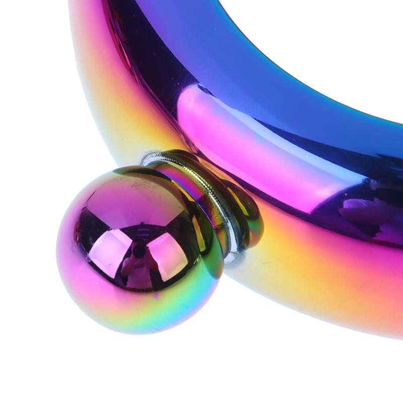 1Pc 3.5Oz Stainless Steel Drinkware Accessories For Whiskey Vodka Alcohol Round Chic Hip Flask Bracelet Wine Bottle Bangle