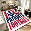 New England Patriots A rug suitable for office chair areas living rooms and computer desks perfect for home offices and an ideal holiday gift
