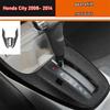 Car Interior Sticker Gear Box Protective Film For Honda City 2008- 2014 Car Gear Panel Sticker Carbon Fiber Black