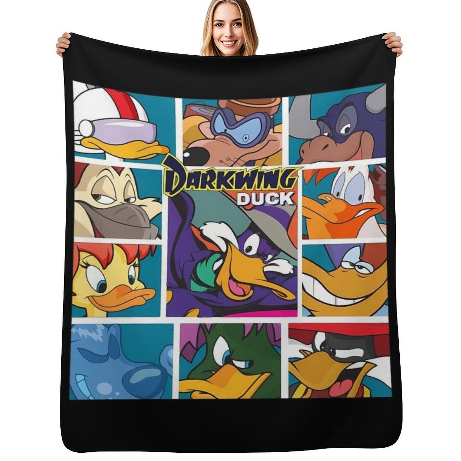 Duck Darkwing And Friends Throw Blanket Year Round Soft Comfortable Blanket for Home 75X95CM