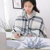 Multifunctional Shawl & Blanket: Dual-Purpose Leg Cover, Office Cloak, Sofa Throw