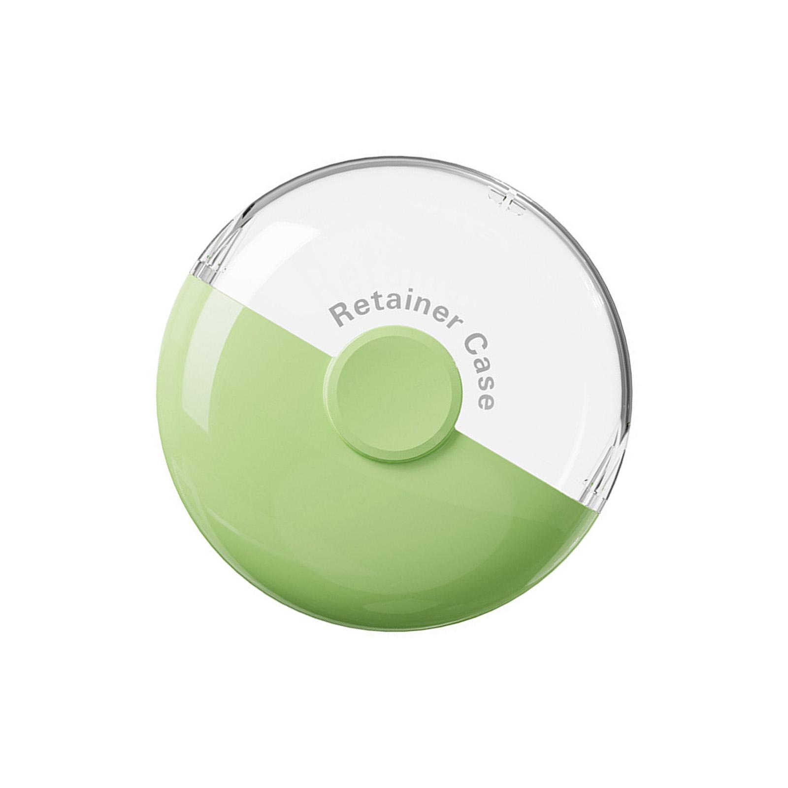 

Portable Dental Aligner Case Secure Magnetic Latches Systems Interchangeable Storage Box for Orthodontic Appliances зелёный