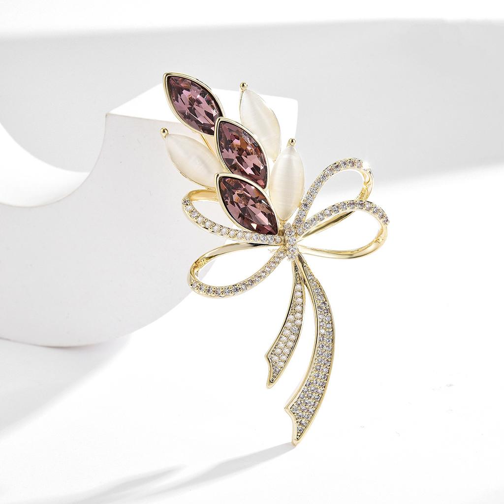Starszy broszki kwiat liść broszka szpilki dla kobiet garnitur wisiorek moda broszki biżuteria