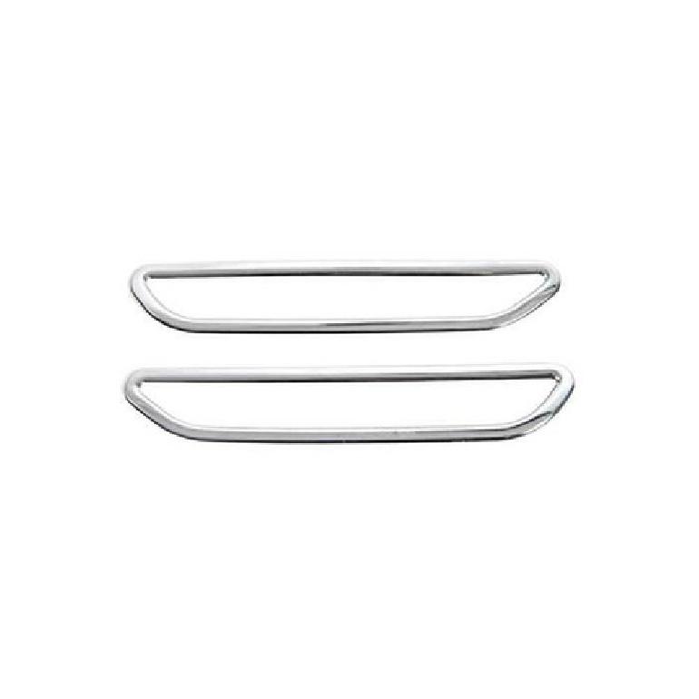Turn Signal Brake Light Lamp Cover Trim For Ford Mustang 2015- Silver Chrome