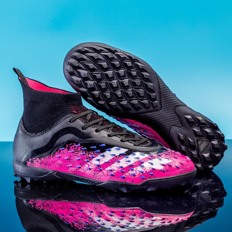 AG long nail World Cup football shoes high top TF broken nail boys' primary and secondary school students training competition sports shoes