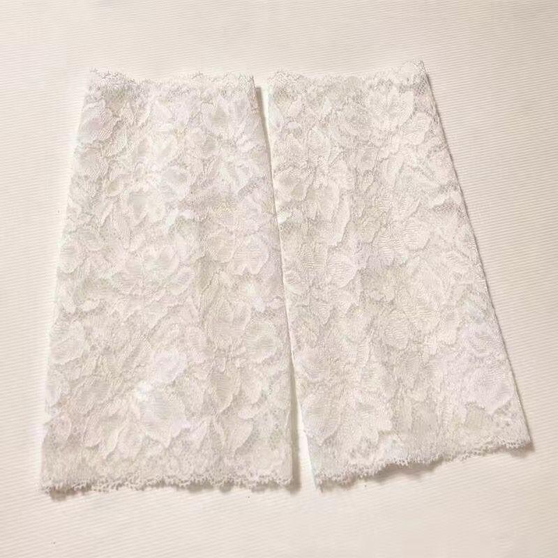 

Кружевной налокотник, маскирующий шрам, нарукавник, тату-рукав, рукав для большой руки, дышащий, для полного мужчины, рукав для запястья/лодыжки, многофункциональный чехол White 18cm (a pair of 2) XL