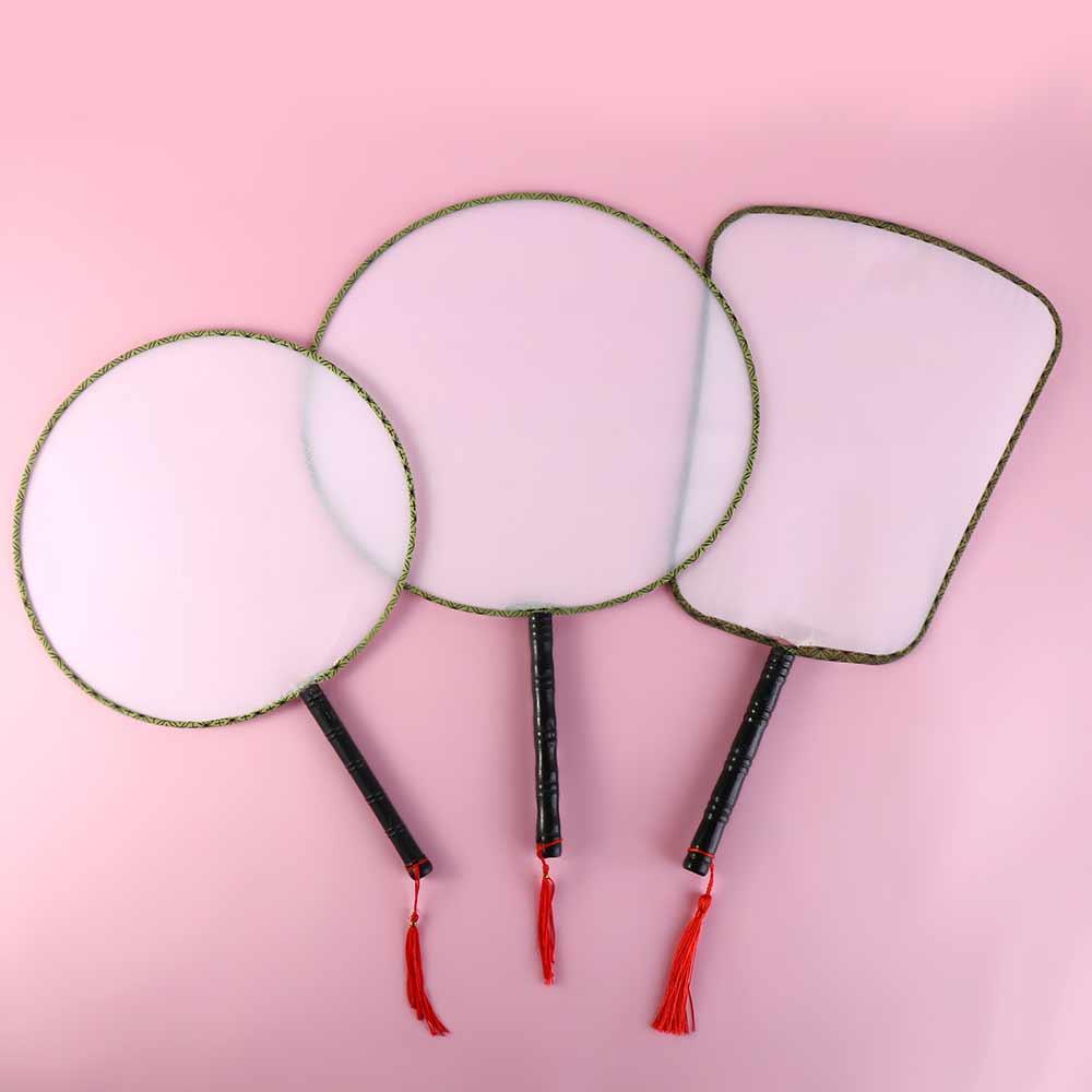 Hand Fan Desk Ornaments DIY Art Painted Fan Art Painting Material DIY Blank Fan Handmade Fan