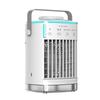 Kleiner Eis-Kühlventilator mit Wassertank, Schreibtisch, Leiser Reinigungsventilator, 4 Geschwindigkeiten, Tragbar, 5V USB-Stromversorgung für Zuhause, Wohnheim