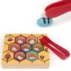 Montessori Early Education Beehive Game Wooden Clamp Bee To Hive Toy  Color Cognition