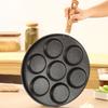 Wood Grain Handle Egg Frying Pan Round Egg Cooker Durable Breakfast Egg Pan  Restaurant