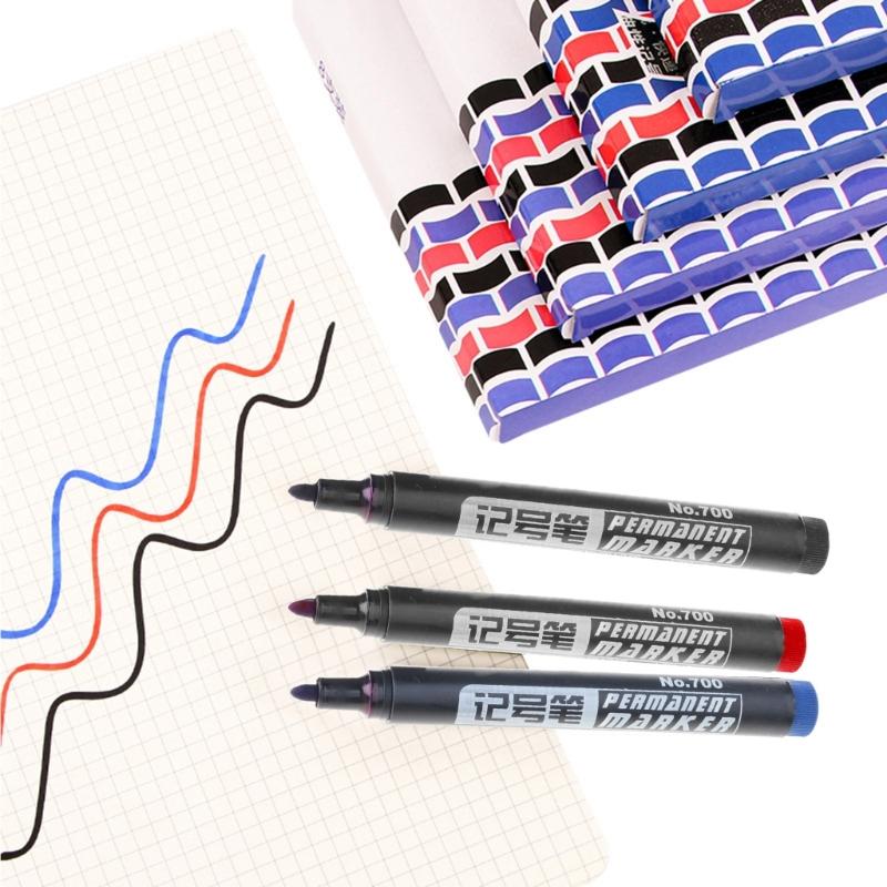 1/5/10 Pcs Oil-Based Marker Pen Quick-Drying Paint Markers Waterproof Marker Pen Paint Pen School Supplies for Daily