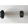 Practical Clear Straw Holder with Dustproof Lid Convenient Plastic Beverages Drinking Straw Dispenser Chopsticks Holder