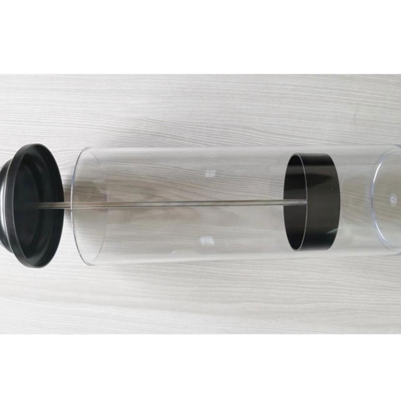 Practical Clear Straw Holder with Dustproof Lid Convenient Plastic Beverages Drinking Straw Dispenser Chopsticks Holder