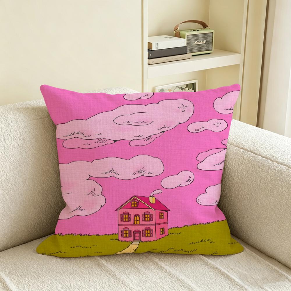 K-Kbrito Cushion Cover Natural Linen Pillowcase Set, All-In-One Decor For Sofa, Bedroom & Chair