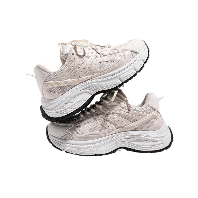 Global Platform Dad Shoes Women's 2025 New Summer Breathable Height Increase Casual White Sports Shoes Women's XHQ-G871