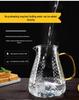 Lux Home Glass Tea Cup: Hammered Texture, Heat-Resistant, Large Capacity