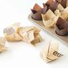 200pcs Tulip Cupcake & Muffin Tins Liners, 2” Standard Newspaper Pattern Paper Baking Cups Nature and White