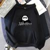 Jujutsu Kaisen Panda Neuer Rundhals Print Grafik Kapuzenpullover Vintage Übergroß Kapuze Langarm Baumwolle Kapuzenpullover Herren Damen Kleidung
