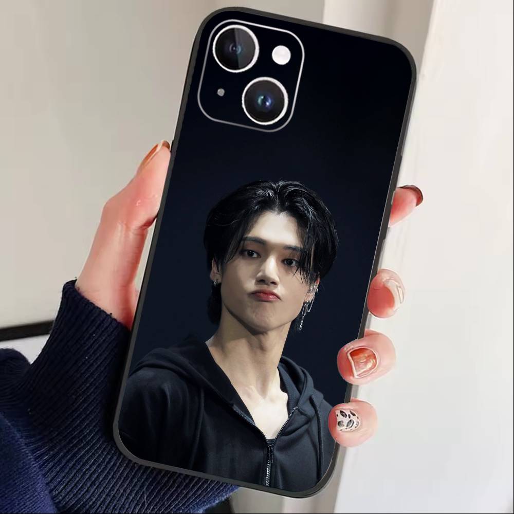Hot K-ATEEZ Kpop Phone Case For iPhone 16,15,14,13,12,17,Pro Max,Plus Silicone Black Case iPhone16