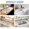 4pcs Kitchen Sink Plastic Overflow Decorative Cover, Ceramic Sink Overflow Hole Plug, Sink Accessories