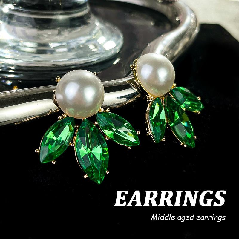Boucles d'oreilles pendantes Zircon Fleur Colorée pour Femmes, Boucles d'oreilles pendantes Statement pour Fête & Usage Quotidien