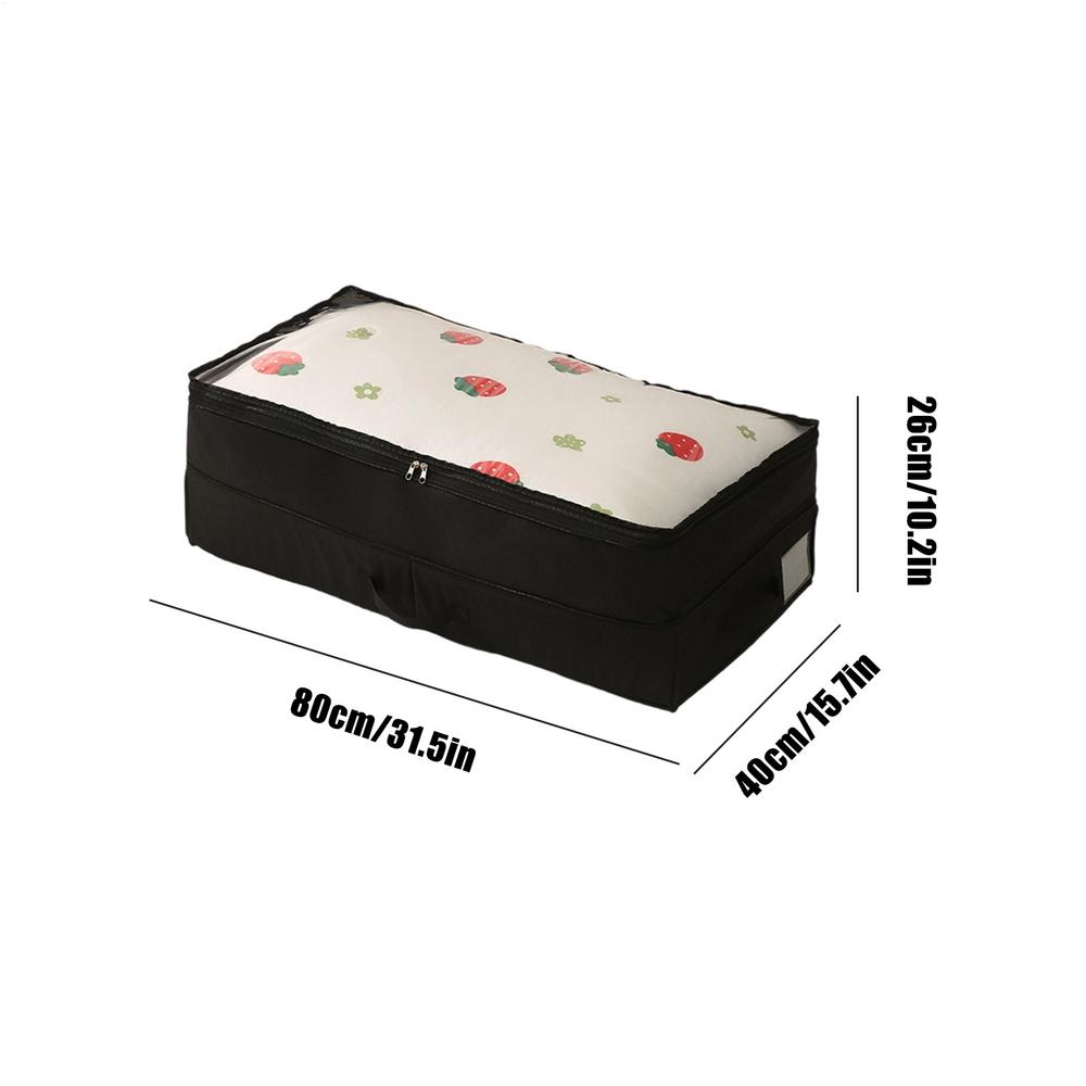 Aufbewahrungsbox unter dem Bett Faltbar Oxford-Stoff Decken Steppdecke Kleidung Behälter Selbstkomprimierend Kleiderorganizer unter dem Bett