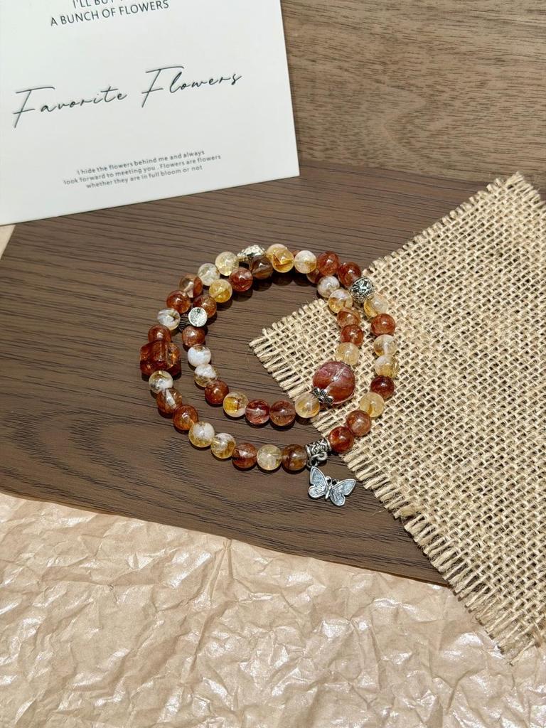 New Arrivals: Original Multi-Treasure Bracelet with Natural Yellow, Green Phantom, and White Crystals