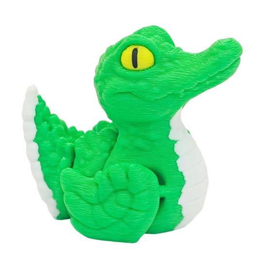 3D Printed Crocodile Duck Figurine Ghost Pumpkin Demon Duck Statue Animal Sculpture Home Office Decoration Ornament