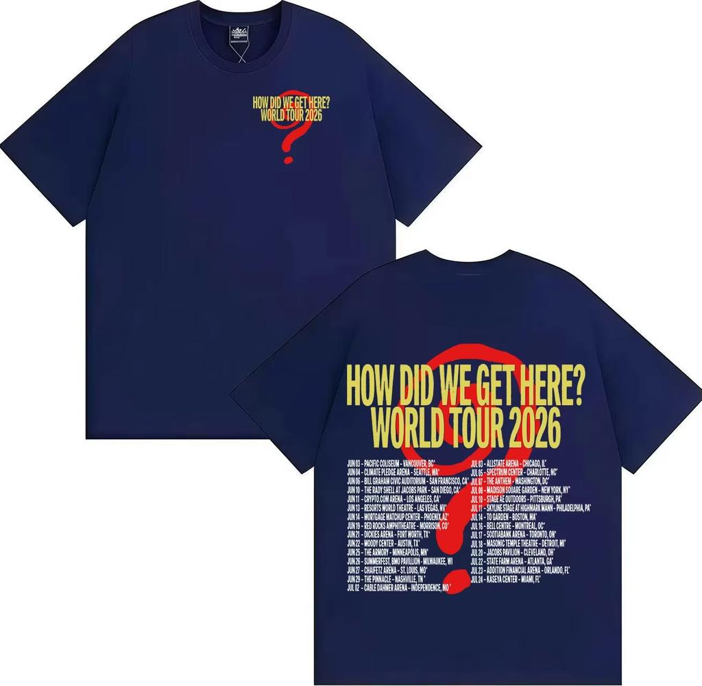 Streetwear Louis Tomlinson How Die We Get Here Double Sided Print Tees Pure Cotton TShirts Hip Hop 2026 Tee Shirt Streetwear