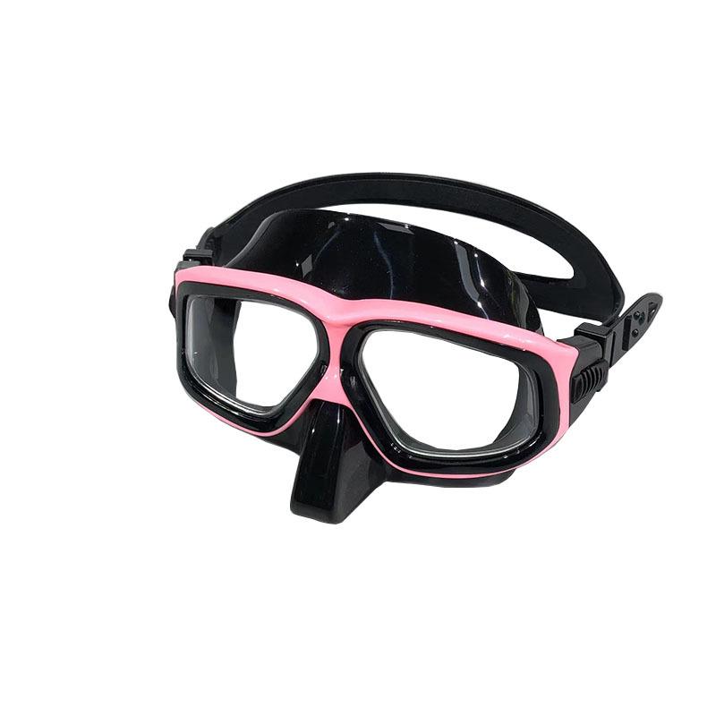 Free Anti-fog Diving Goggles Transparent Silicone Snorkeling Mask