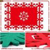 12Pcs Elegant Christmas Placemats Heat Resistant Tableware Mats for Holiday Dining Elegant Holiday Table Decoration