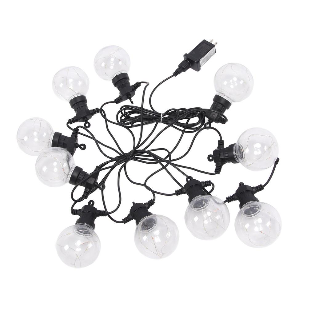 LED Ball String Lights 10LEDs G50 Copper Wire Bulb Colorful Die Casting Lamp  Waterproof Outdoor