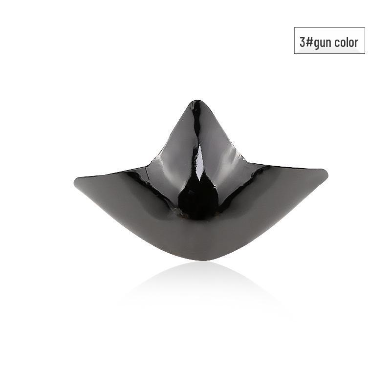 Women's Pointed Toe High Heel Protector - Leather Anti-Kick Decorative Cover with Metal Cap for Shoe Protection.