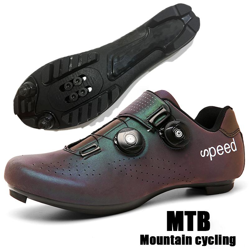 Cycling Shoes Men's Road Bike Racing Competition Shoes Self-Locking SPD Cycling Racing Sports Shoes Women Cleats Cycling Shoes