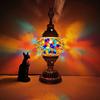 Lampada da Tavolo a Mosaico Turca Vintage Art Déco Fatta a Mano Lamparas De Mesa Vetro a Mosaico Romantica Luce da Letto Lamparas Con Mosaicos