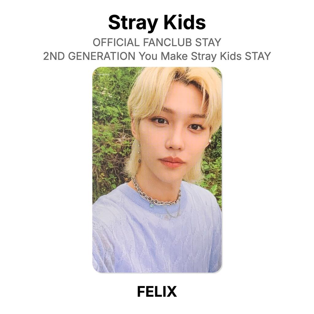 Stray Kids OFFICIAL FANCLUB STAY 2ND GENERATION You Make Stray Kids STAY Official Photocard