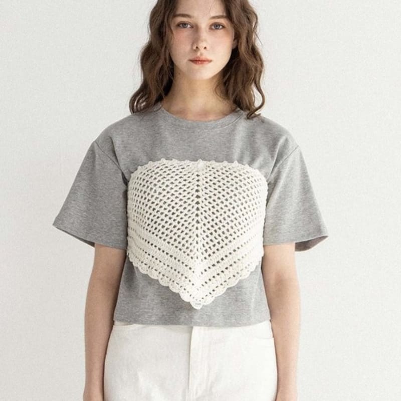 POHIES CROCHET BANDANA SCARF-IVORY