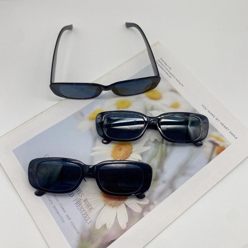 9pcs Black Small Frame Fashion Glasses High-end Style for Wedding Birthday Party Photo Props