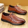 Non-slip waterproof and oil-proof kitchen leather shoes chef solid breathable work men's shoes summer men's leather casual sandals