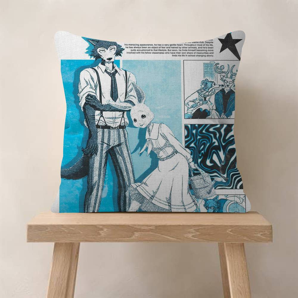 1pc Anime Beastars Cushion Cover Car Throw Pillow Case For Sofa Car Christmas Gift