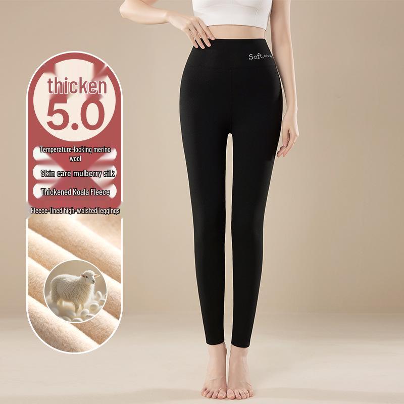 

Women s Extra Large High Waist Wool Silk Thermal Pants (Fleece-Lined) 5XL