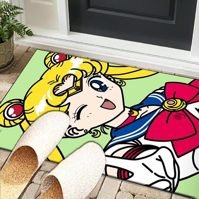Christmas anime Princess Office Rug Chair Mat, Game Carpet, Suitable for Front Door, Bedroom, Living Room, Desk, Holiday Gift