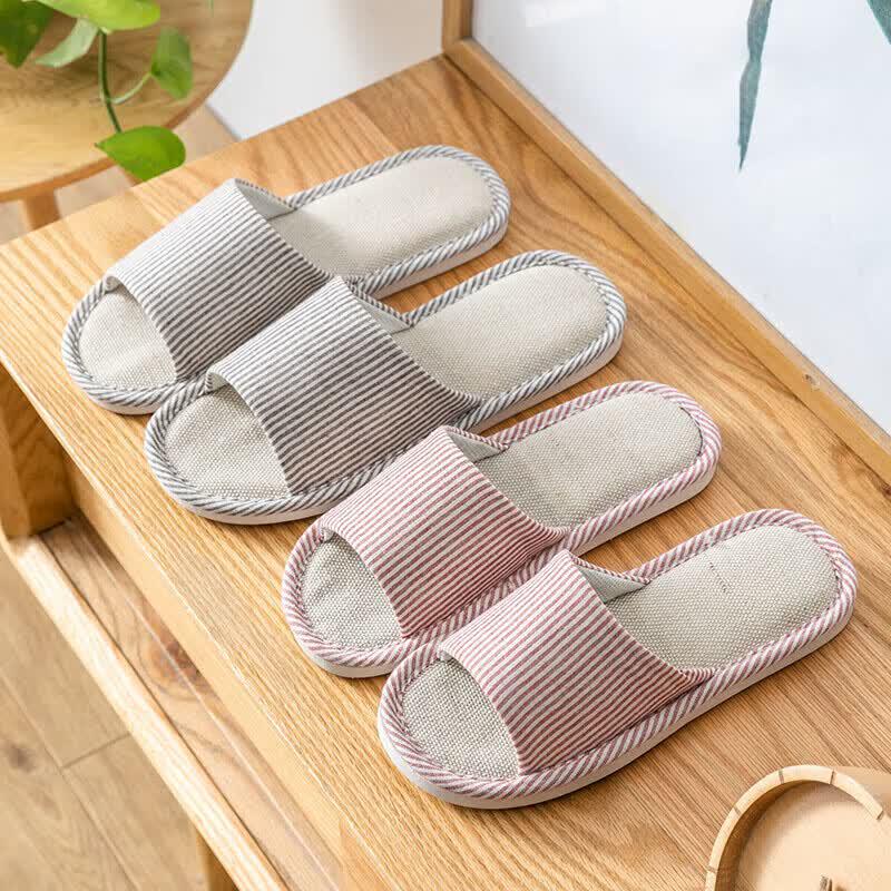 Grace Unisex Indoor Cotton Linen Slippers