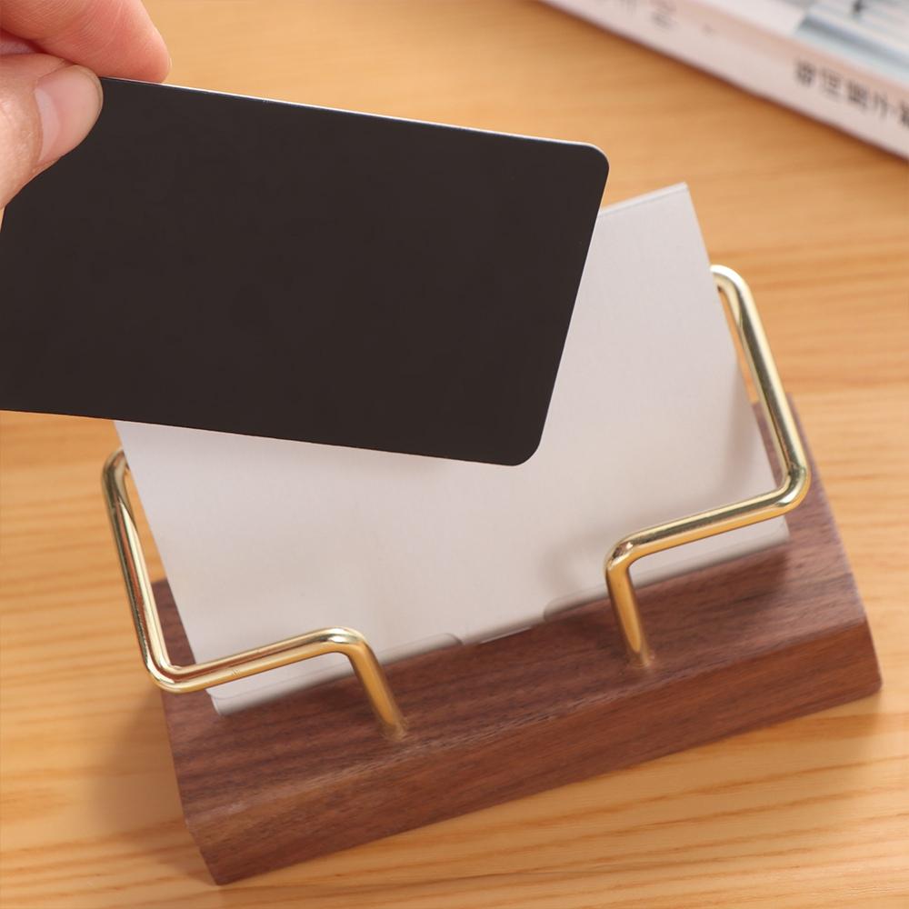 Card Storage Wooden Card Holder Tabletop Shelf Card Organizer Simple Cards Display Stand  High-End