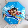 1 PC Automatic Folding Umbrella - Luffy D Pattern Portable Foldable Design With 8 Ribs Christmas Birthday Gifts
