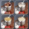Gold Stainless Steel Seasoning Jar with Lid and Spoon - Korean Style, 304, for Home Kitchen