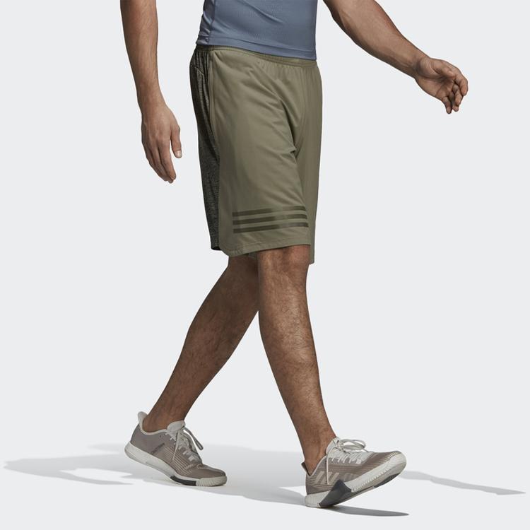 Adidas 4Krft Graduated Stripes Sport Knit Shorts Men Bottoms Green CD7032