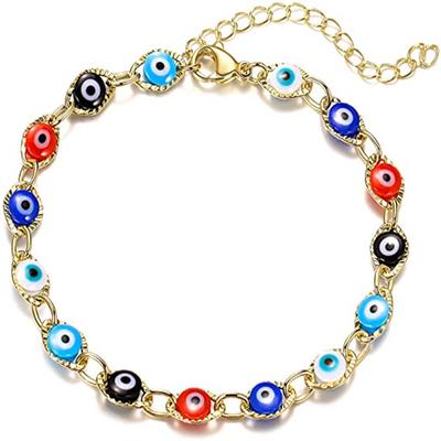New Lucky Turkish Evil Eye Chain Bracelet For Women Men  Demon Blue Eyes Bracelets&Bangle Party Jewelry Gifts S