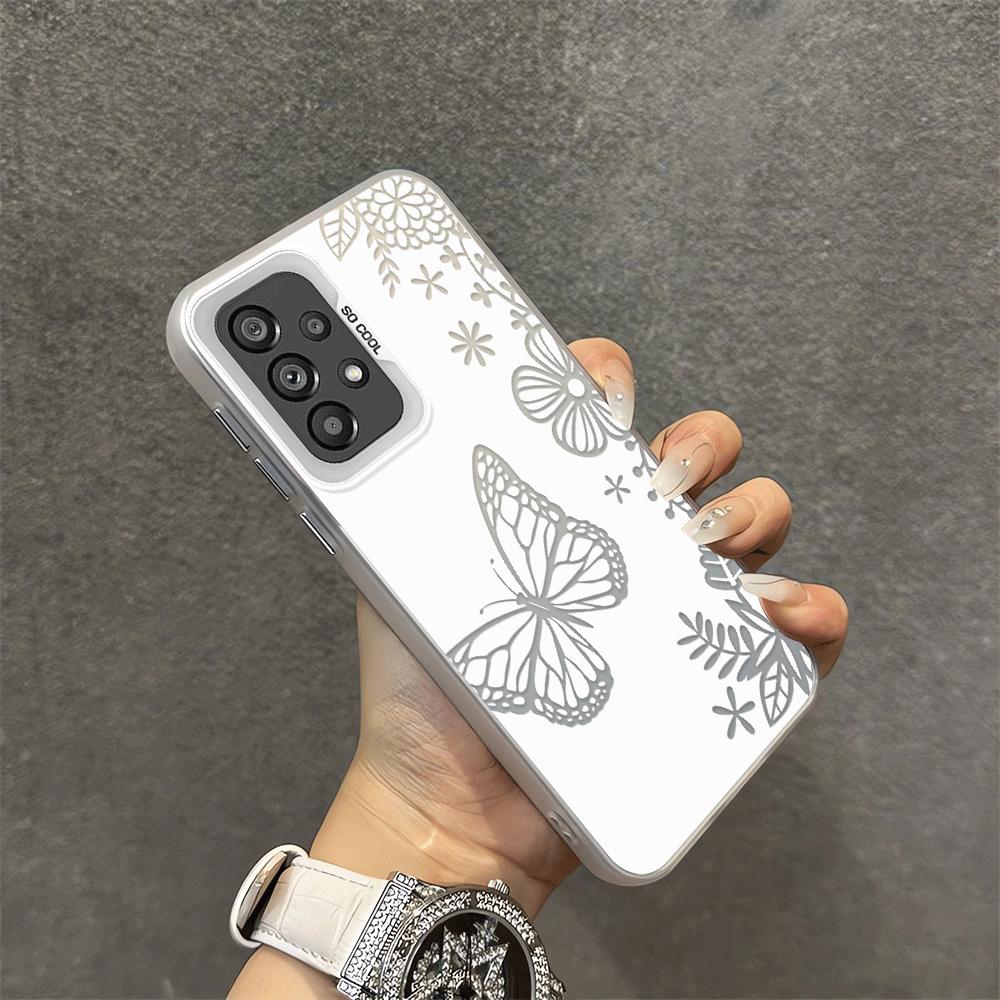 

Phone Cover Case for Samsung Galaxy A72 A54 A14 A56 A32 A36 A13 A12 A17 A52 A16 A34 A23 A71 A25 A73 Creative Butterfly Flowers Galaxy A51 4G